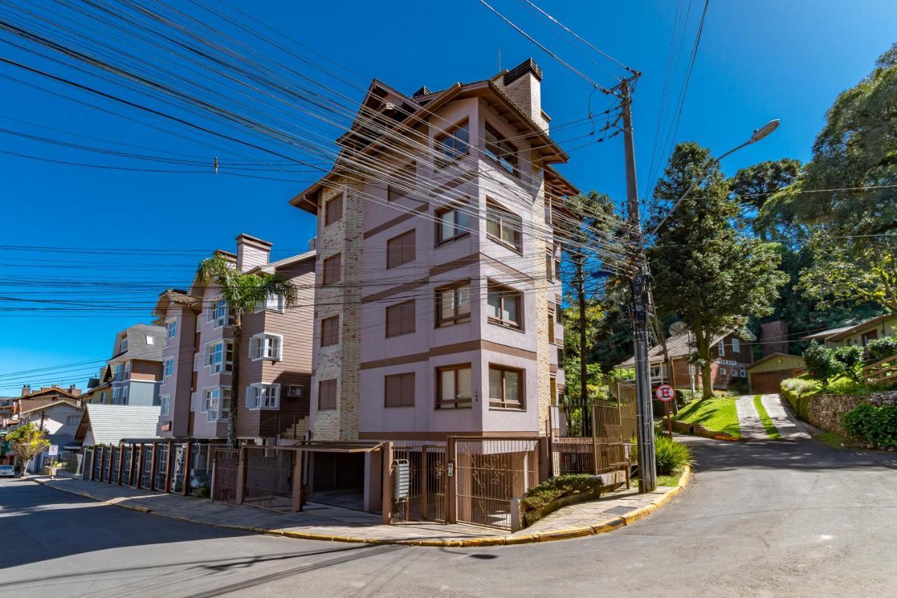 Rosa Apartamento Centro Gramado Esterno foto