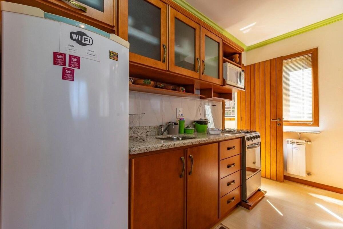 Rosa Apartamento Centro Gramado Esterno foto
